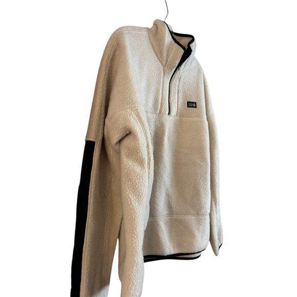 Mountain Hardwear Women’s HiCamp Fleece Pullover Size XL Half Zip Teal Pockets - Picture 2 of 7